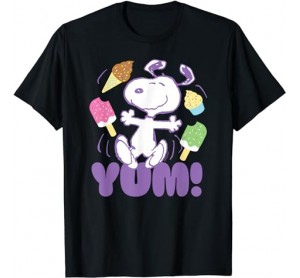 Peanuts - Yum Snoopy Ice Cream T-Shirt